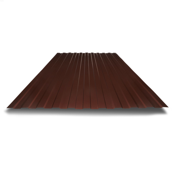 Профнастил С8 коричневый шоколад RAL 8017